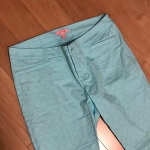 Lilly Pulitzer Turquoise Pants Size 8 NWOT
